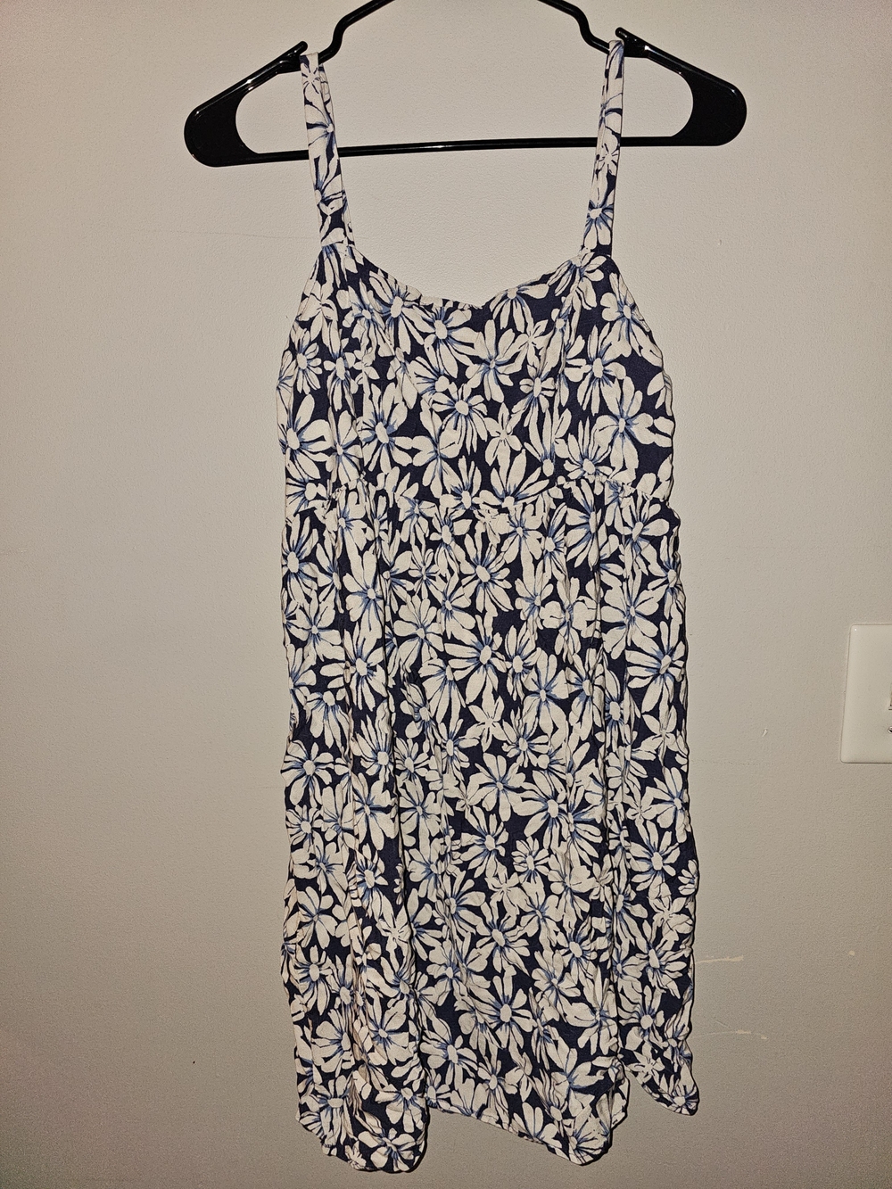 Rewind Navy and White Floral Midi Sundress